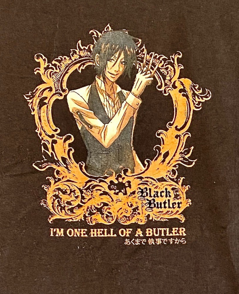 Black Butler Manga Anime T Shirt J Pop T Shirt Mens Small T Shirt