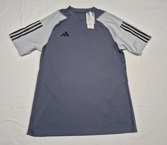 Adidas Mens Tiro 23 Competition Soccer Training Jersey Grey Shirt HP1906 SL