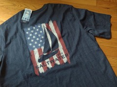 NWT, IZOD Men’s Saltwater Short Sleeve Cotton Blend Graphic T-Shirt