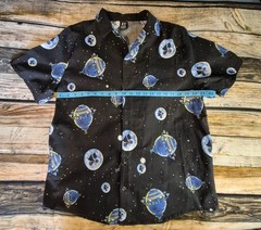 ET Universal Studios Button Up Extra Terrestrial Collared Steven Spielberg 2XL