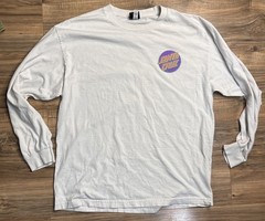 VTG Y2K Santa Cruz Skateboards, Meek Slasher, Long Sleeve Shirt Size XL
