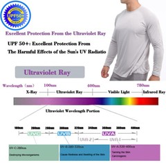 UPF50+ Men’s Sun Protection Long Sleeve UV T-Shirt Outdoor Sport Fishing Shirts