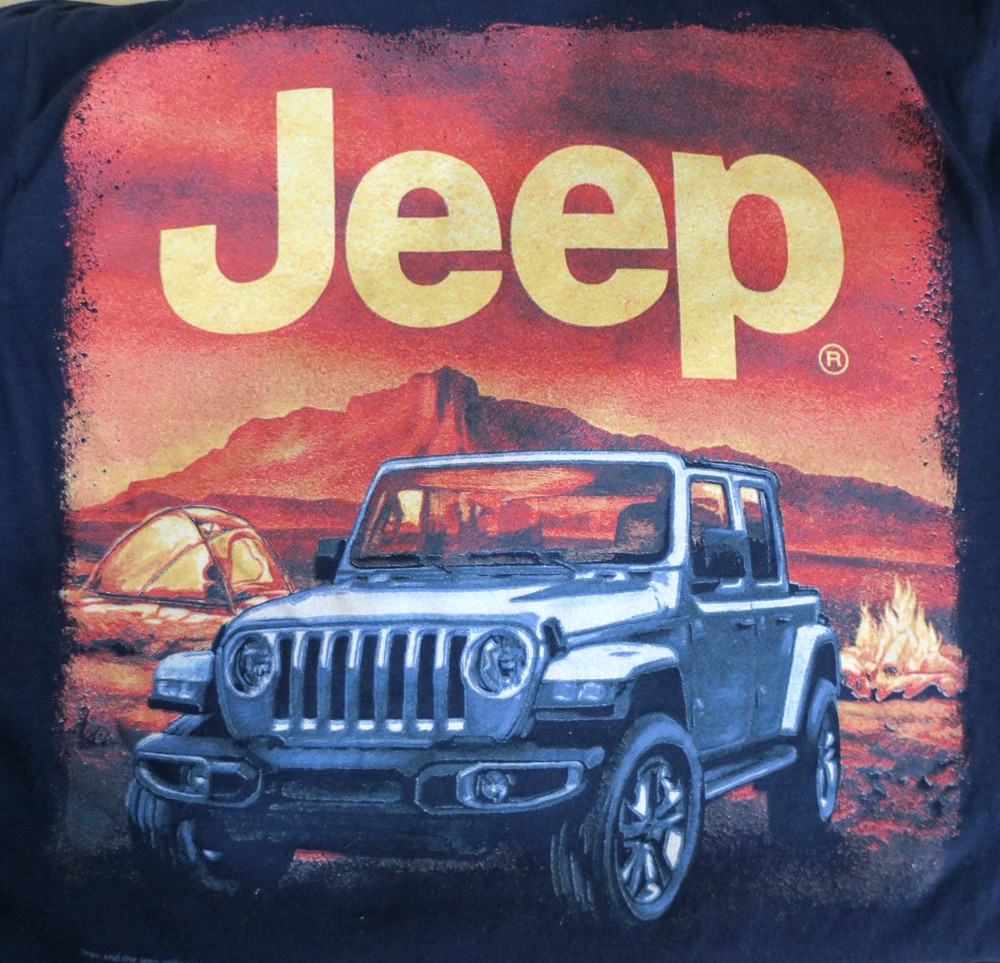 Jedco for Jeep Southwest Camping Desert Cotton T-Shirt Small