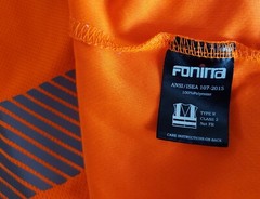 HI VIS Short Sleeve T-Shirt Size Large ANSI/ISEA Class 2 Hi-Reflective Pre-owned