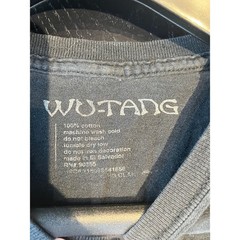 Wu-Tang Clan Graphic T-Shirt Mens XL Black Yellow Distressed Logo Hip Hop Tee