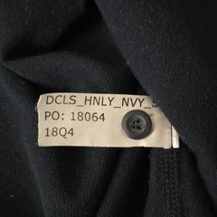 Lot of 2 BYLT Drop Cut Button Henley Long Sleeve Shirt Navy Blue Size Small