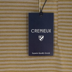 Cremieux Men’s Long-Sleeve Henley Shirt XL Gold Gray Striped NWT FREE SHIPPING