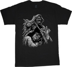 Grim Reaper Shirt Mens Graphic Tees Biker Shirt Mens Clothing Accessories Gifts