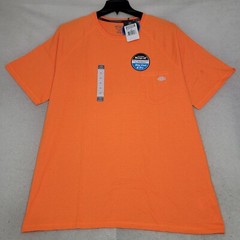 Dickies Shirt Mens 2XL XXL Orange Temp IQ Lightweight Performance Wicking NWT B