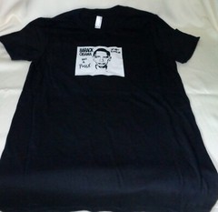 American Apparel crew neck t-shirts; Black w/ “Barack Obama has a Posse” graphic