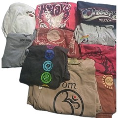 Resellers Lot Of 10 Graphic T Shirts Various Themes/Sizes Om,Chakras,Buddah..