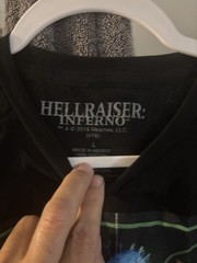 Hellraiser Inferno Sz L Men’s Retro Nice Black Pinhead Poster Cenobites