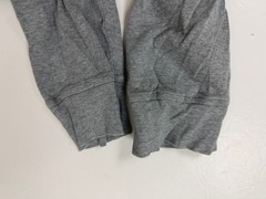 Vintage 90s Ribbed Knit Henley Shirt Men XL Boxy Minimal Outdoors Gray Stretchy