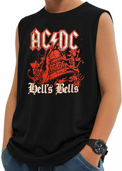 AC/DC Rock Band Youth’s Muscle Shirts (Multiple Designs & Color)
