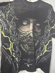 Civil Regime x Mortal Kombat Scorpion Graphic Tee Black Size Large