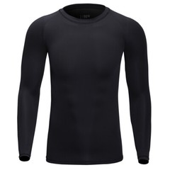 Men’s Sports Compression T Shirt Tight Fitness Gym Moisture Wicking Long Shirts