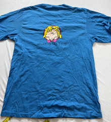 vintage 90’s sally brown graphic t shirt size Large “What Stress?” peanuts