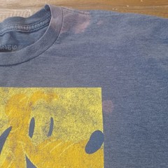 Disney Mickey & Friends Quad Box Tee Size 2XL Gray Tagless Seamless