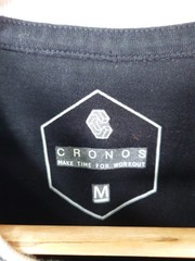 CRONOS CRNS Logo T-Shirt Mens M Black Gym Training Fitness Streetwear Japan