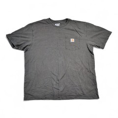 Carhartt Men’s Short Sleeve Pocket Tee L Charcoal – Classic Work T-Shirt