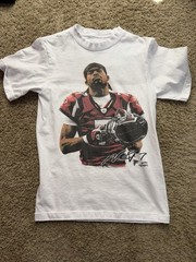 GAME CHANGER Michael Vick V2 Atlanta Falcons White Graphic Tee Men’s S