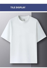 Men T Shirt 100% Cotton Short Sleeve Round Neck Breathable Half Sleeve Casual