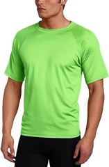 Men’s UPF 50 Short Sleeve Swim Rash Guard Sun Protection Shirt Quick Dry