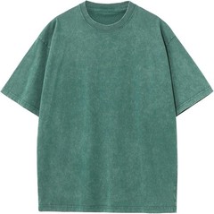 Oversized 100% Cotton Acid Wash T-shirt Heavyweight Hip Hop Style Tee