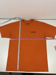 Wu Wear Orange T Shirt Mens Size M Medium Wu-Tang Clan Rap READ STAINS USED