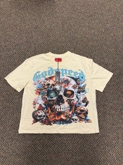 Godspeed Floral Skull Tee Cream