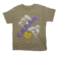 2025 Olive Green Purple WU-TANG CLAN C.R.E.A.M. TEE
