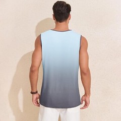 Mens Sleeveless Tank Top Summer Beach Graphic Muscle Tee Shirt Casual Hawaiian