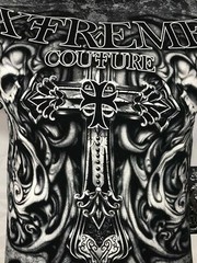 XTREME COUTURE by AFFLICTION Men T-Shirt HADES Skulls Biker MMA S-5X