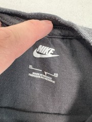 Nike Long Sleeve Shirt Mens XL Crew Neck Graphic Print Black The Right Choice