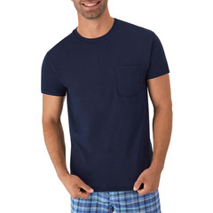 Hanes Men’s Cotton Medium, Grey Heather, Black, White, Navy, Blue Heather