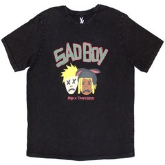 Men’s Machine Gun Kelly (Music) Sad Boy Stone Wash T-shirt Large Black