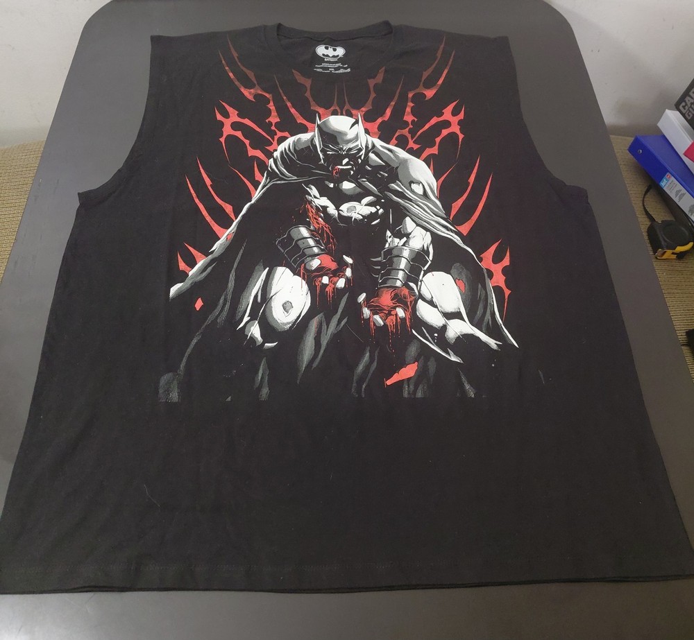 DC Comics Batman Blood Metal Muscle Tank Top 2XL