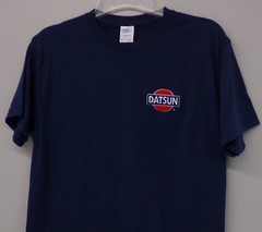 DATSUN Old Logo Embroidered Adult T-Shirt S-6XL, LT-4XLT Nissan New
