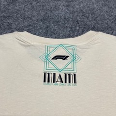 Formula 1 Shirt Mens Cream Large Miami Grand Prix 2025 F1 Puma Alpine Snow