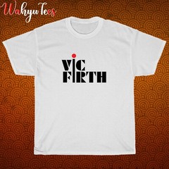 New Vic Firth Logo Black/Grey/Navy/White Size S-5XL Unisex T-Shirt