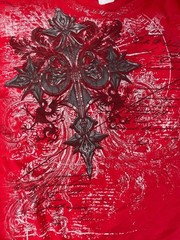 Delta Pro Weight Affliction Style Graphic T-Shirt Men Red, XL