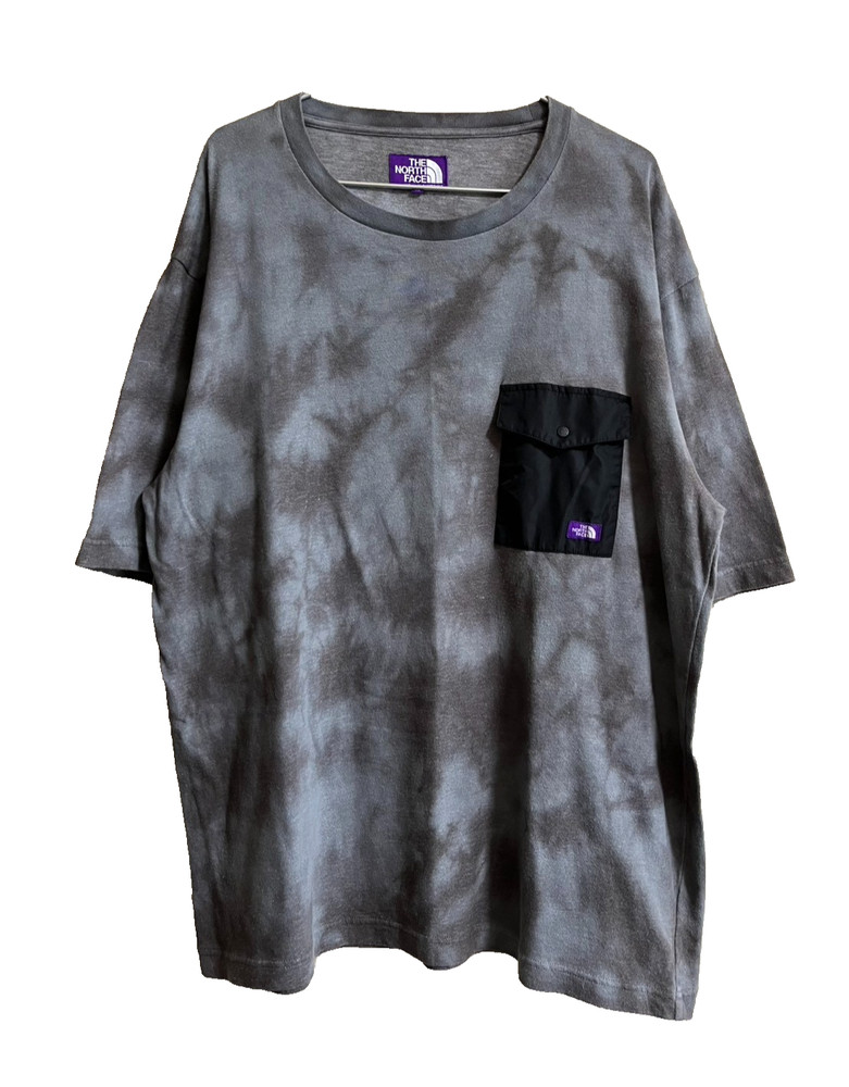 The North Face Purple Label nanamica Pocket T-Shirt Tie Dye Gray XL NT3207N