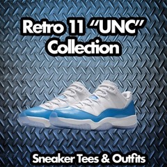BLUE Shirts Match Jordan 11 University Blue AJ11 Sneakers – Win 23 Sneaker Tees