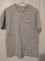 Big Dogs Harry Potter Parody Graphic Print T-Shirt Gray S/M Crew Neck Vintage