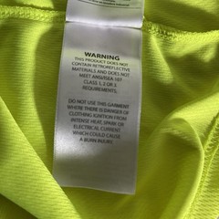 Carhartt Mens Yellow Mesh T Shirt Hi Vis Workwear Construction Safety PPE Sz Med