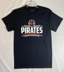 West Carrollton Basketball S T Shirt Pirates Black T-Shirt WC Gildan DryBlend