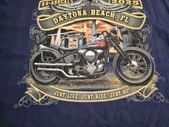 Mens Tshirt 3XL Bike Week 2025 Daytona Beach FL 84th Dk Blue NOS Motorcycle F10