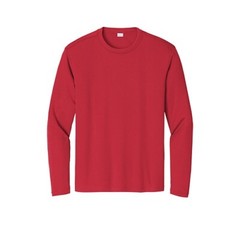 Medium – Sport-Tek Long Sleeve PosiCharge Competitor Tee ST350LS – True Red