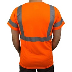 Hi Vis T Shirt Class 3 Work Safety Short Sleeve High Visibility -BFS8511/12