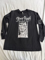 HTF Skinny Puppy Down The Socio Path Tour 2015 Shirt Long Sleeve Mens L RARE